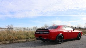 Dodge Challenger Performance Exhaust - Dual Rear Exit - CORSA Performance - Cat Back, Extreme, 3.5in Polished Tips - Polished - `15-`23